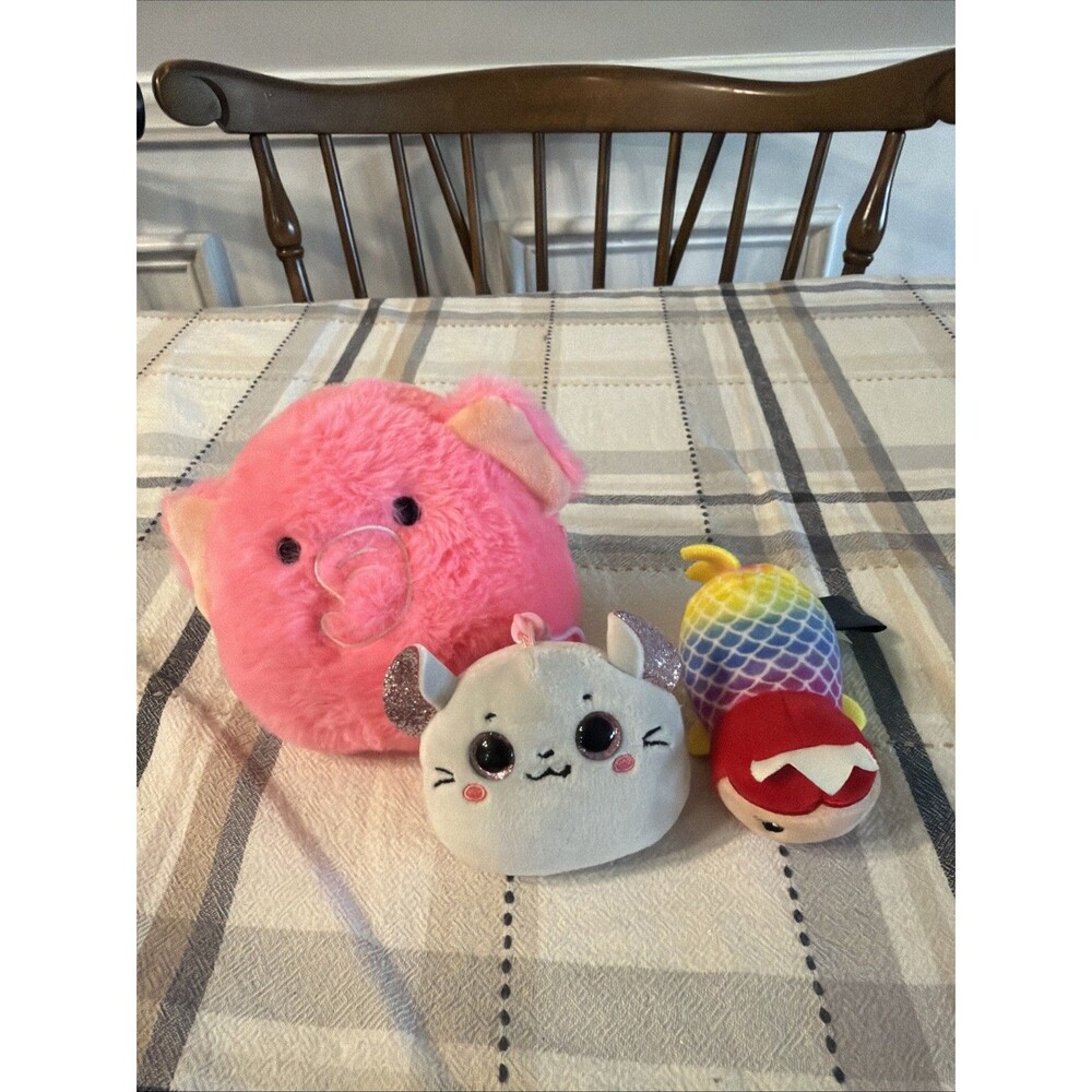 Assorted Plushies Fuzz Mallow, TY And City Streets - Lot of 3